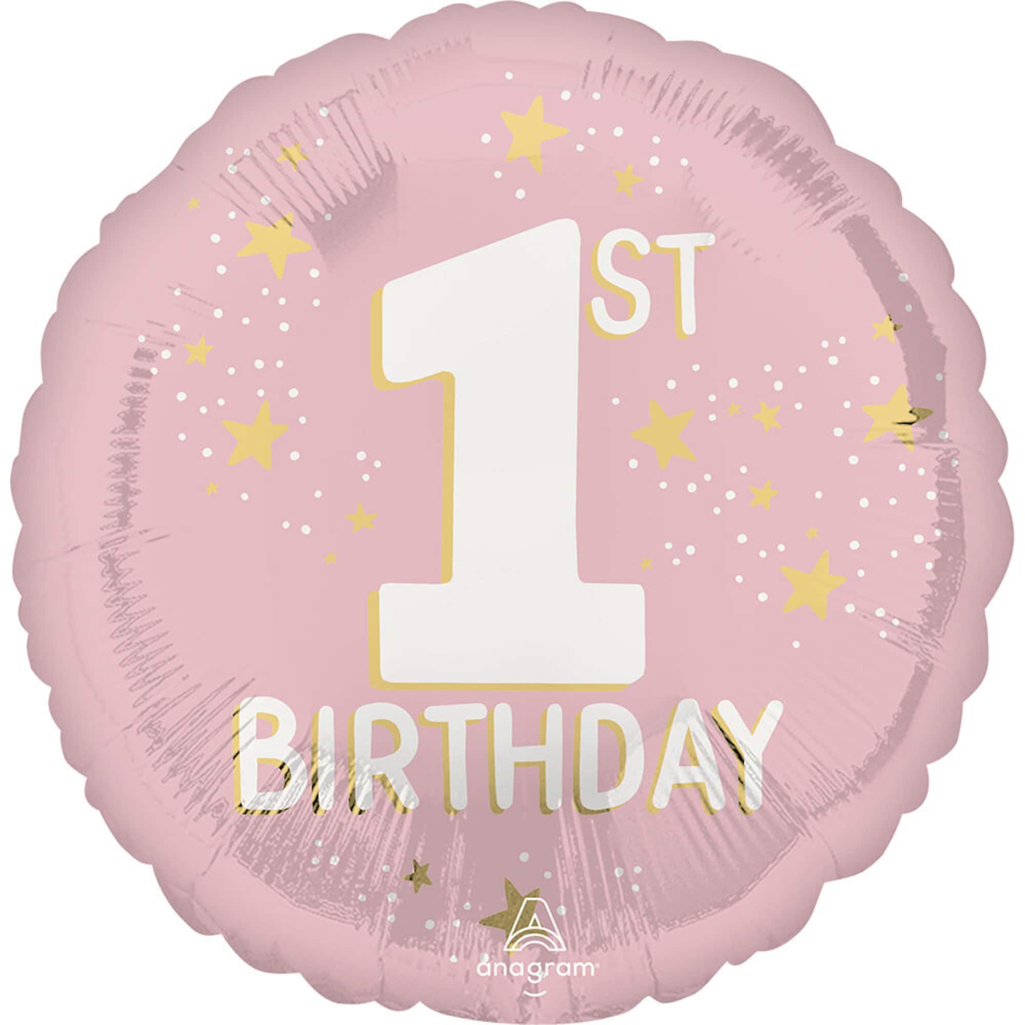17" Little Miss One-derful 1st Birthday Foil Balloon